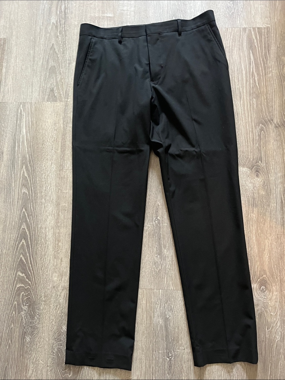 jf j.ferrar Men's Black Dress Pants